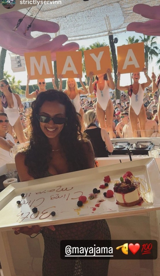 Maya Jama flew friends out on a private plane for her 30th birthday celebrations