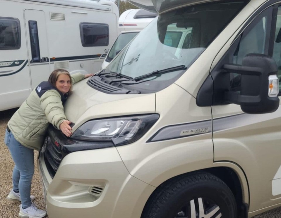 Sue loves to use her campervan to whisk away her 22-strong brood