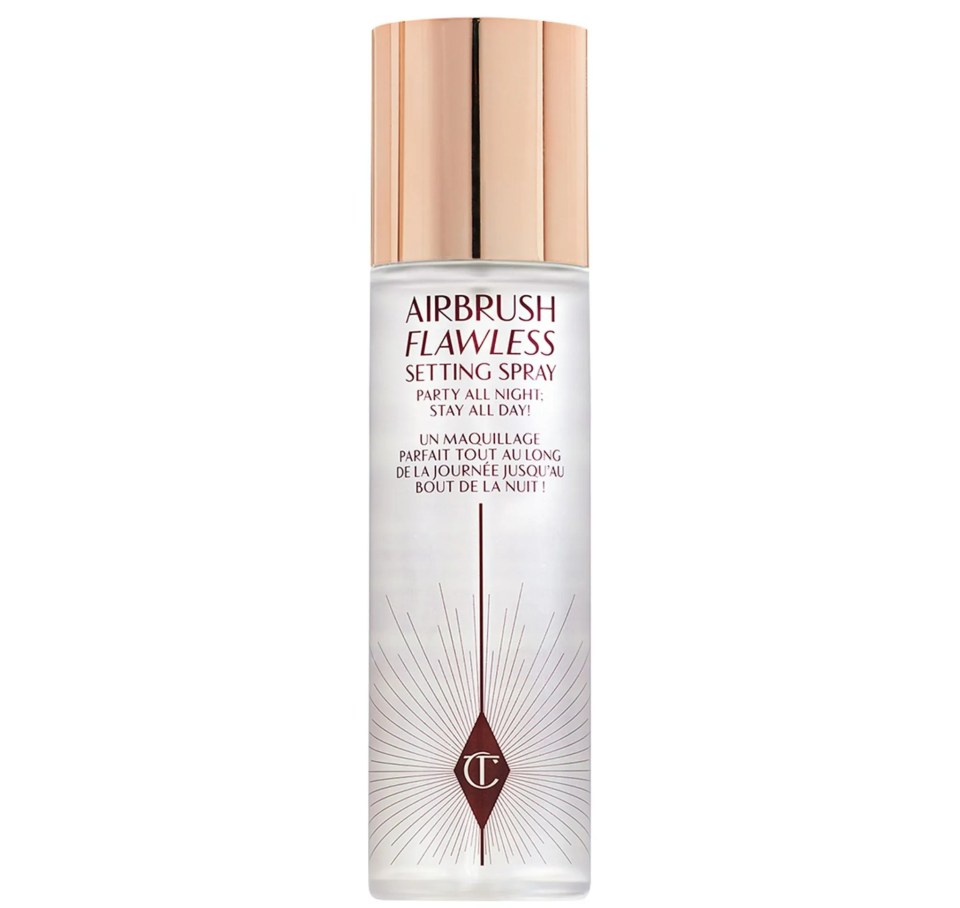 a bottle of airbrush flawless setting spray by charlotte tilbury