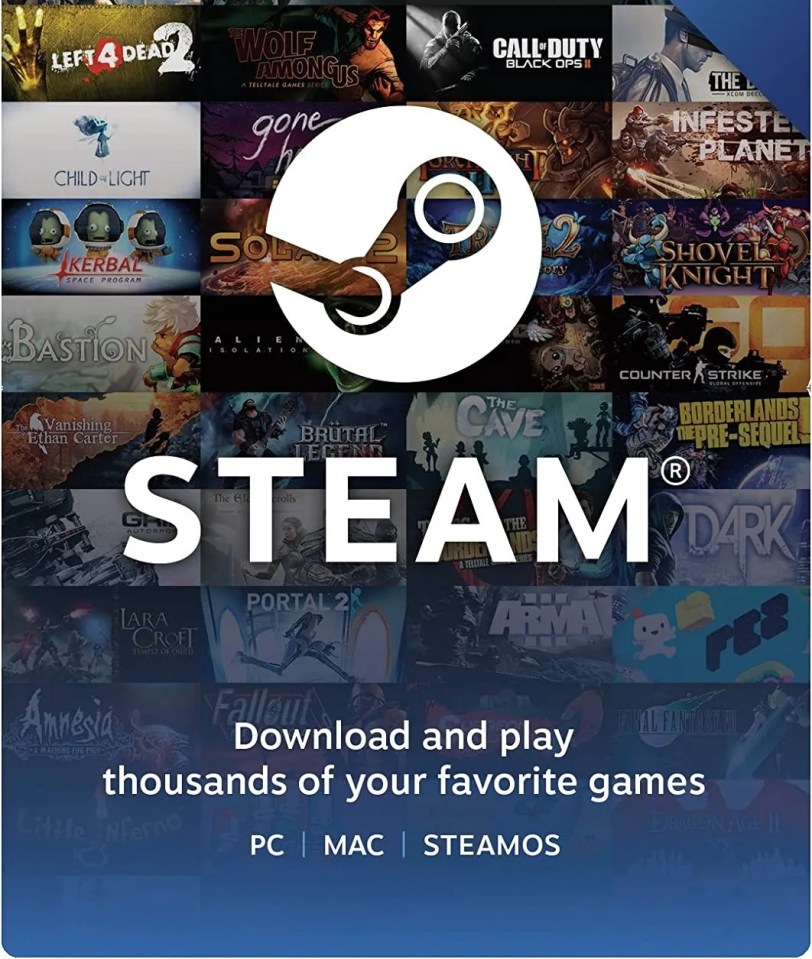 A Steam gift card could be perfect for gamers