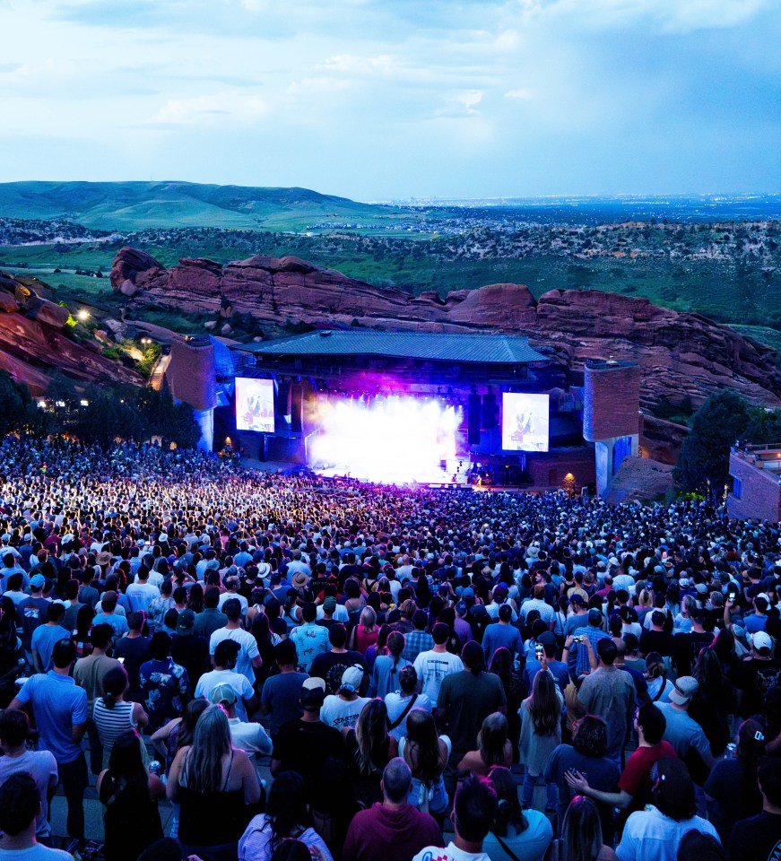 The Red Rock Ampitheatre is one of music lovers bucket list landmarks