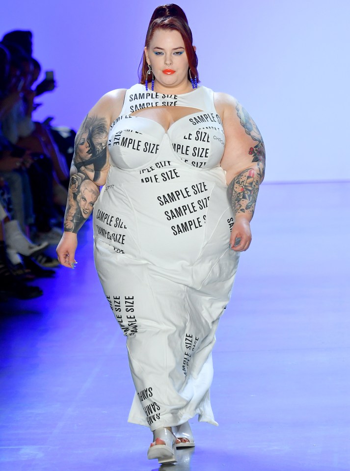 Tess, seen here on the runway for Chromat during New York Fashion Week in 2020, has modelled for some huge names and big campaigns