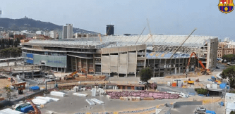 Barcelona's Camp Nou is undergoing a £1.3bn renovation