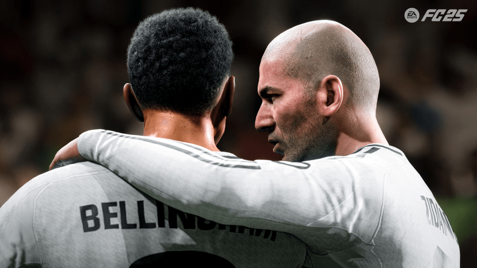 Bellingham and Zidane in FIFA 25.