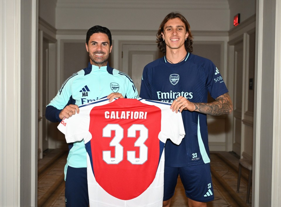 Mikel Arteta has added Italian defender Riccardo Calafiori to his squad this summer