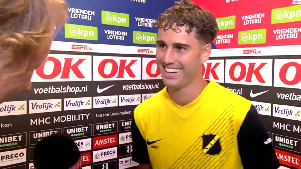 Goalscorer Matthew Garbett was involved in an awkward post-match interview