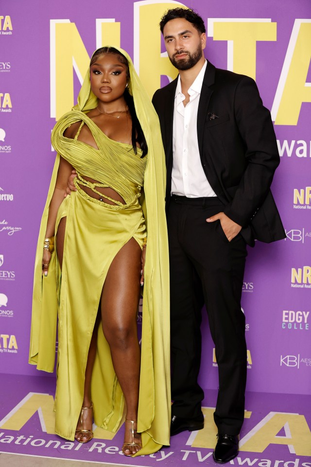 Whitney Adebayo and Lochan Nowacki walked the red carpet at The National Reality TV Awards - but have unfollowed each other on Instagram