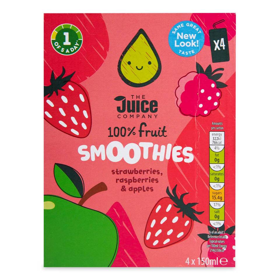 Try The Juice Company fruit smoothies from Aldi, £1.49