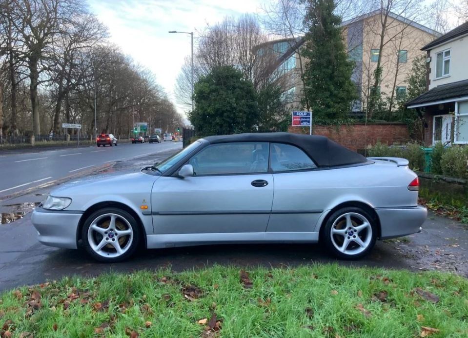 This Saab 9-3 Viggen Convertible is a rare sports car with a bargain price tag