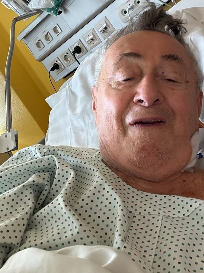 Image shows Richard Lugner, 91, following heart surgery, undated photo. It took place at the Vienna General Hospital, Austria, after he suffered a torn heart valve. (Newsflash)