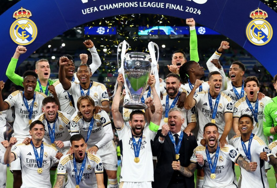 Real Madrid lifted their 15th European trophy earlier this year