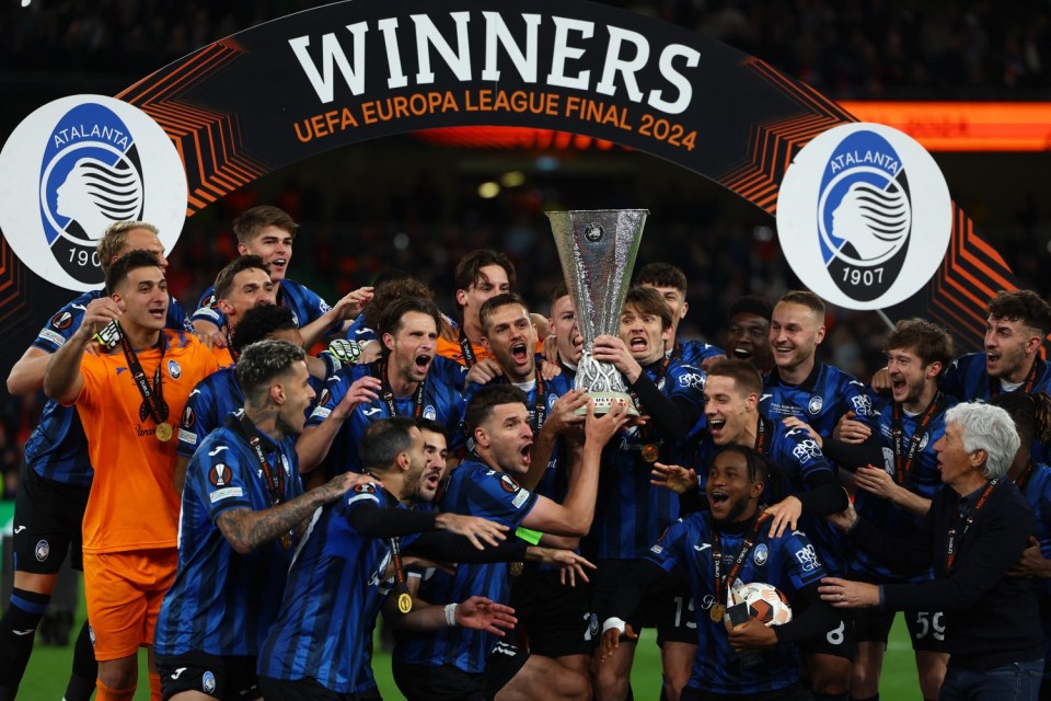 Atalanta thrashed Bayer Leverkusen 3-0 to triumph in the Europa League