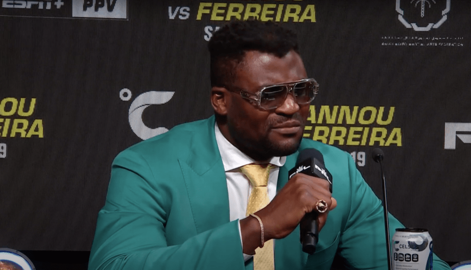 Francis Ngannou fought back tears as he opened up on the death of his son Kobe