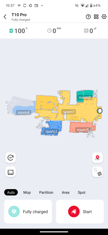 The T10 created an accurate digital layout of each room in my flat