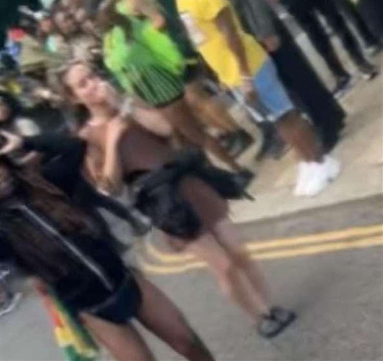 A stranger captured Patricia in a video at the carnival on Sunday