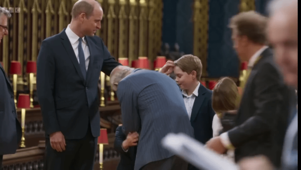 George showed his confidence as the royal family prepared for the Coronation