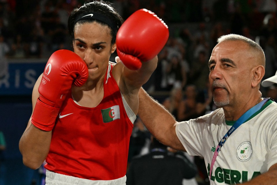 Khelif was in gold medal match action this evening