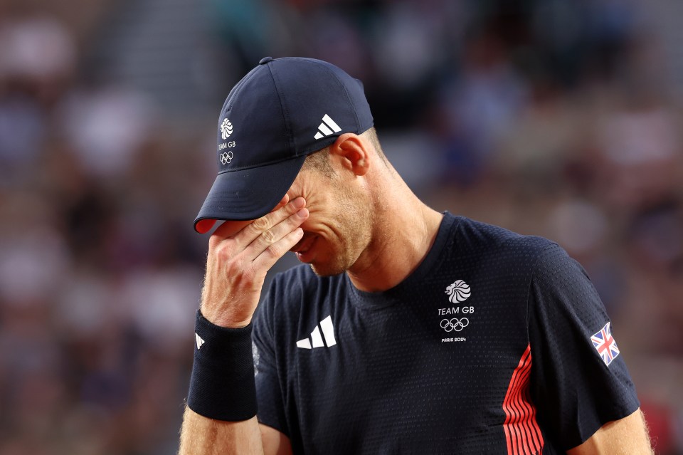 Murray fought back the tears after the match