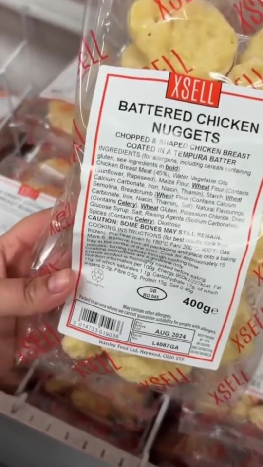 The savvy mum revealed that not only does she stock up on bargain hash browns and chicken nuggets, but she also gets apple pies for just 25p each too