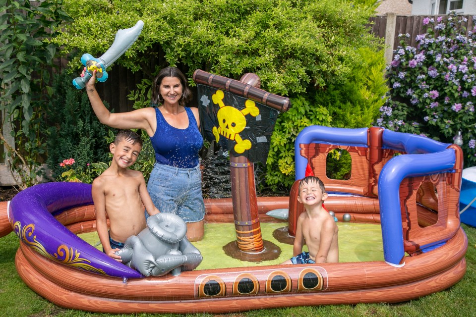 Lisa Jarvis tests budget paddling pools, pictured Asda’s pirate pool