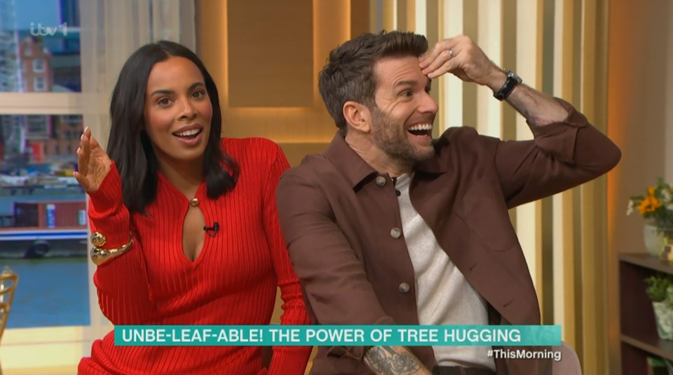 This Morning hosts Rochelle Humes and Joel Dommett were left lost for words