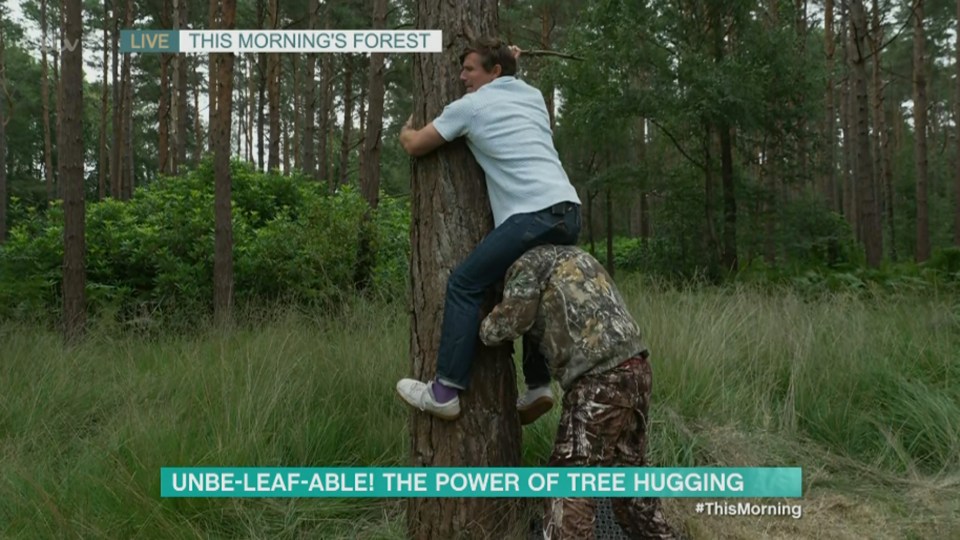 Will Best took part in a segment that saw him explaining the power of tree hugging