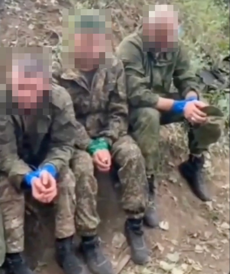 Russian PoWs held by Ukraine after a major border incursion ten miles deep in Vladimir Putin's territory.