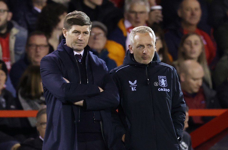 Critchley was a coach at Aston Villa during Steven Gerrard's spell as boss at Villa Park