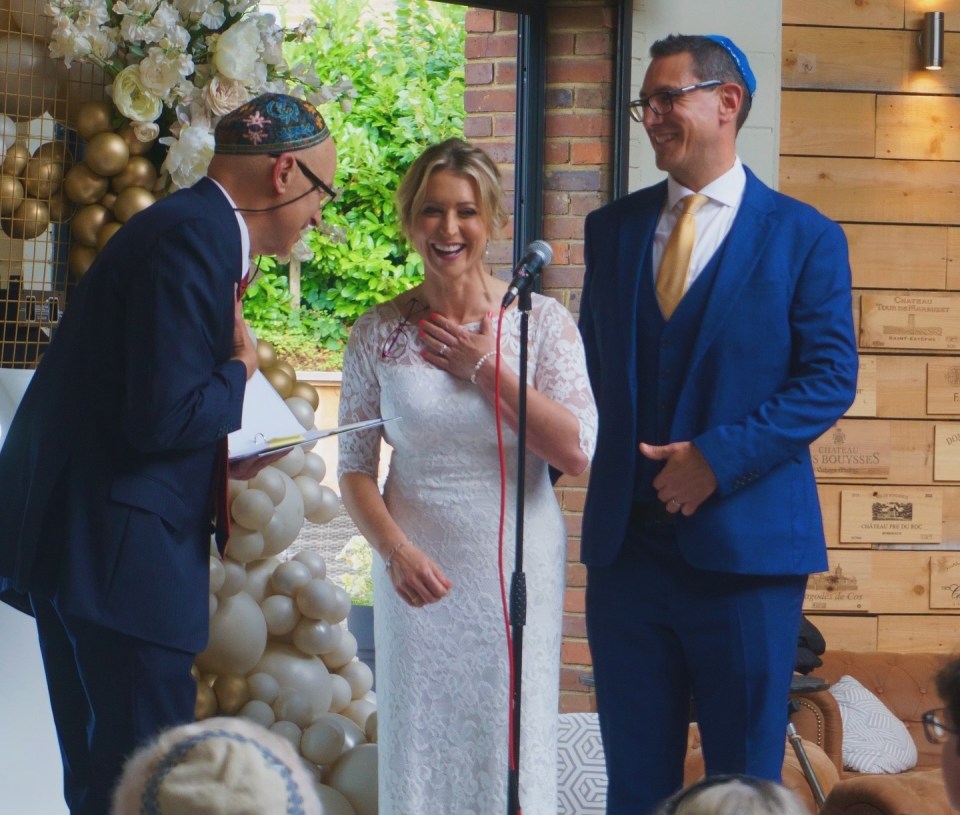 The BBC newsreader shared a behind-the-scenes snap of her big day