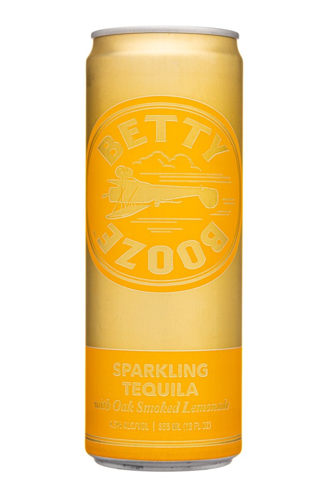 a can of betty booze sparkling tequila with oak smoked lemonade