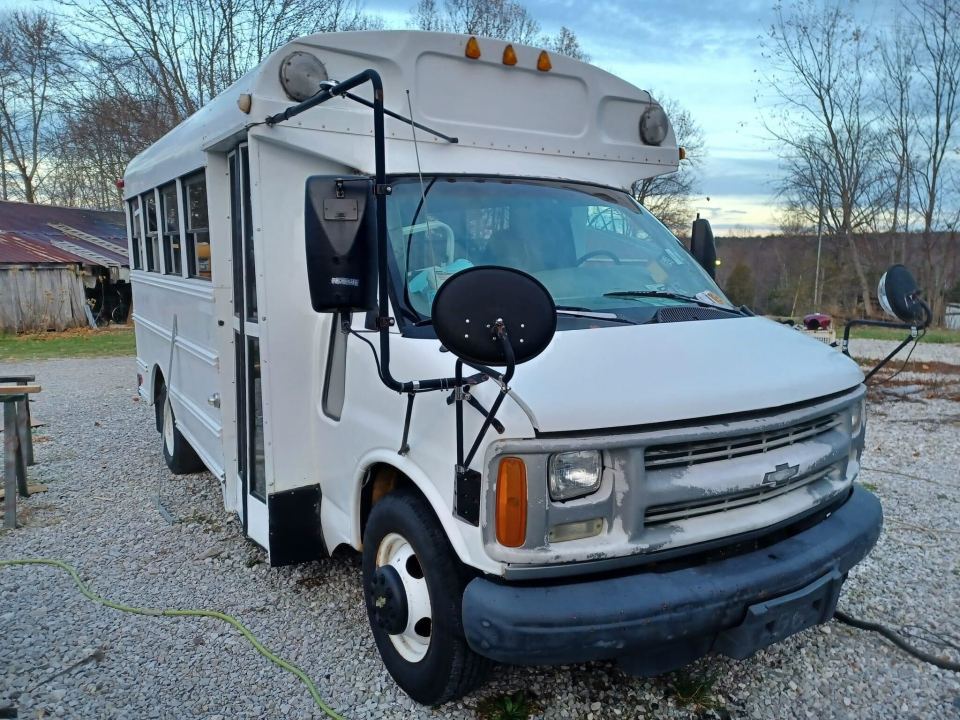 The school bus was now Carlene's tiny home