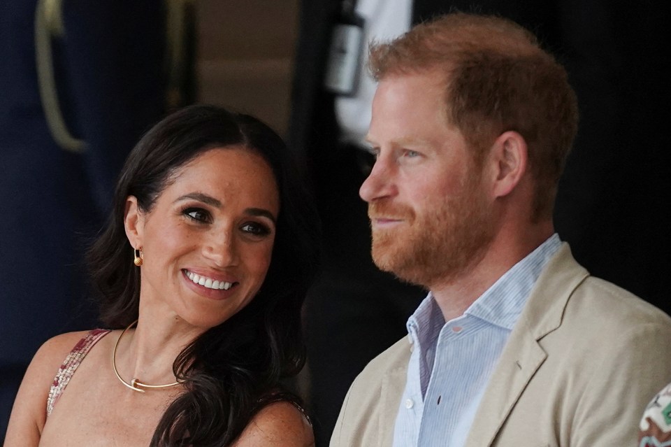 Harry and Meghan as they meet with Colombia’s Vice President Francia Marquez on August 15