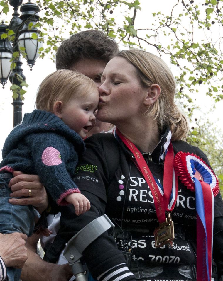 Claire completes the London Marathon in 2012