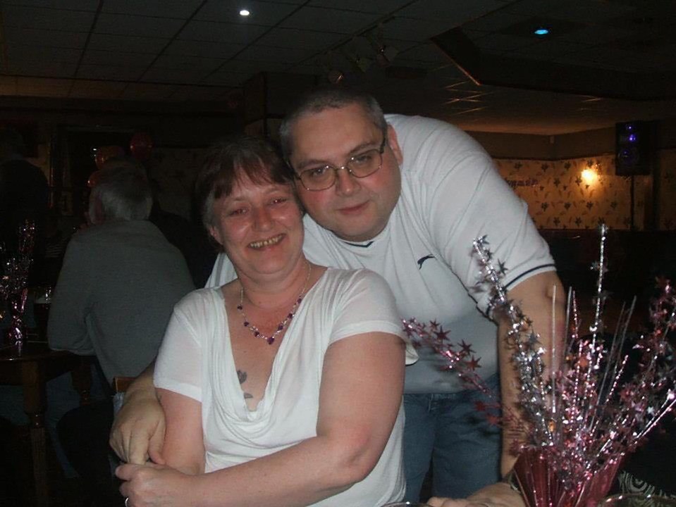 XL Bully victim David Daintree with his late wife Sharon