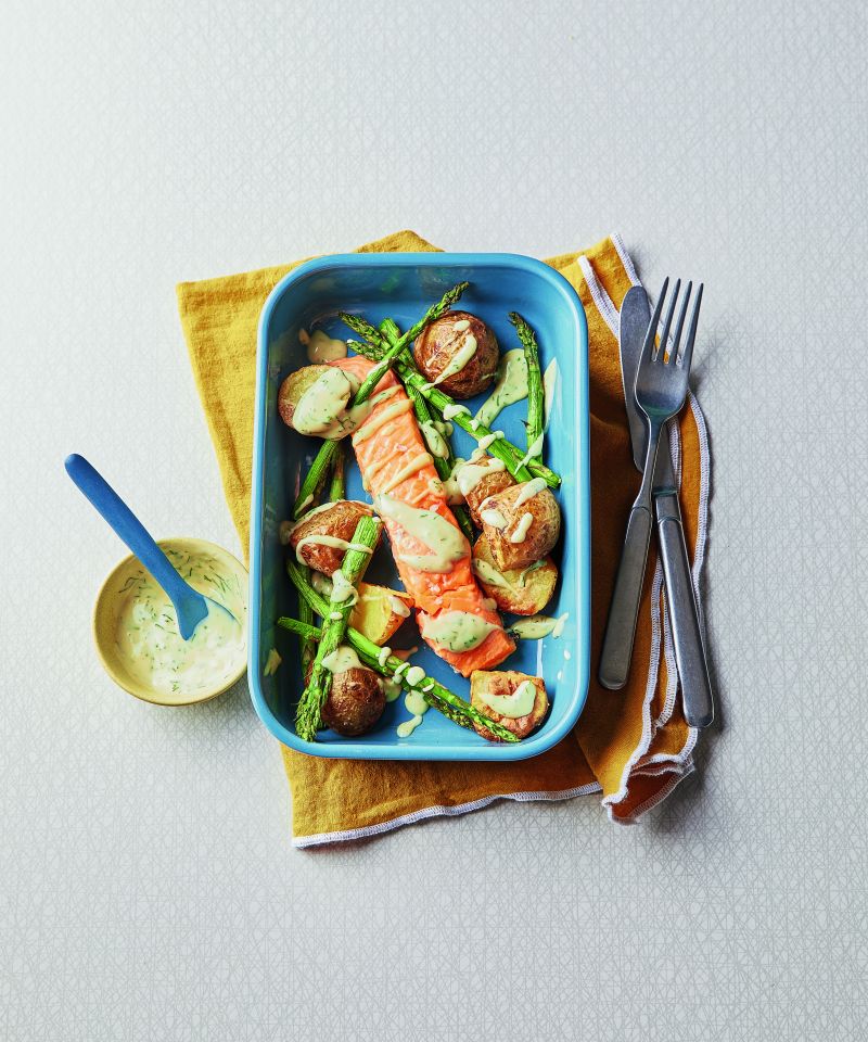 A healthy meal that is quick and saves on the washing up