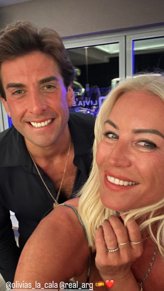 Denise reunited with ex Towie star James Argent while in Spain