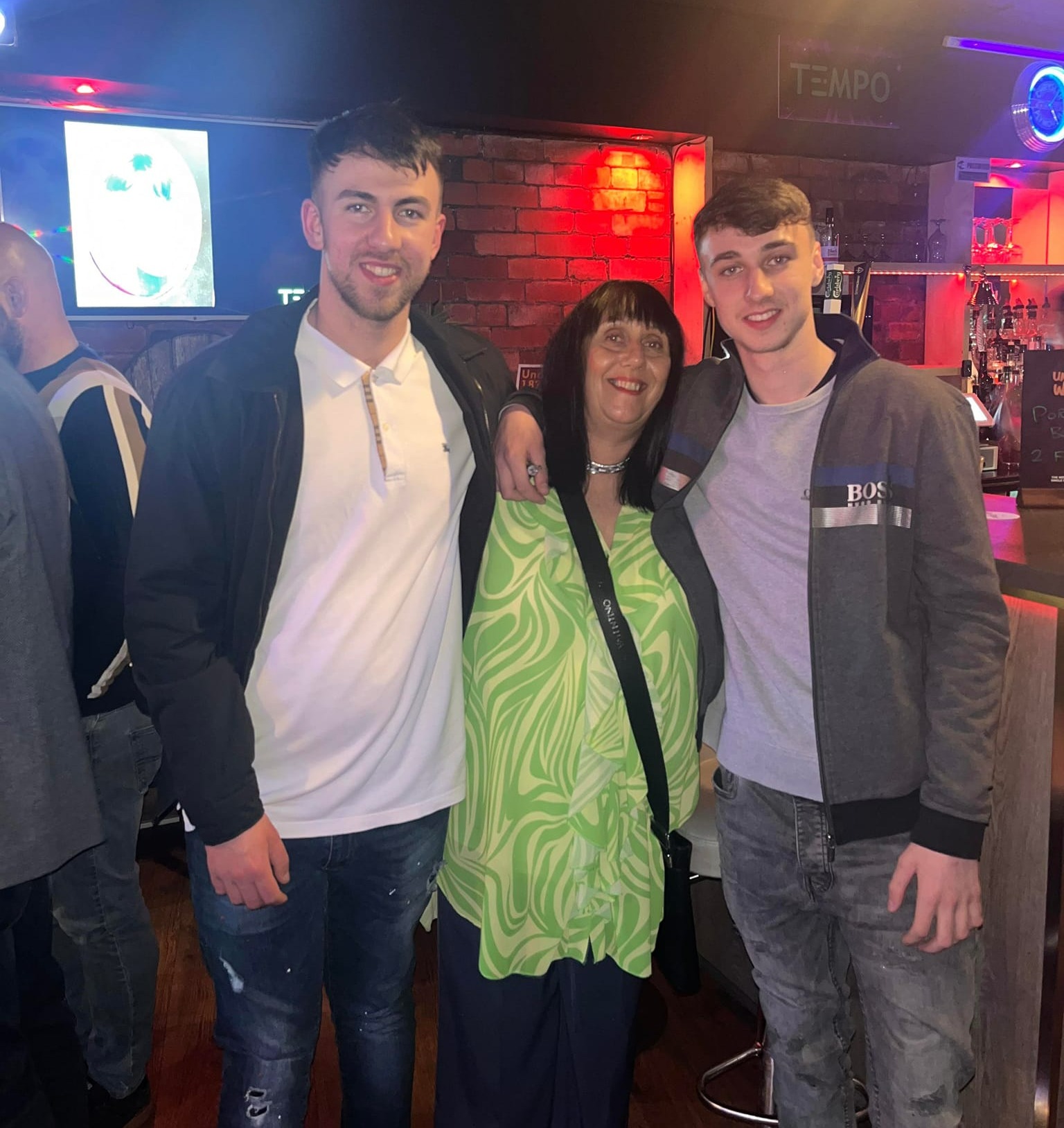 Jay with mum Debbie and older brother Zak