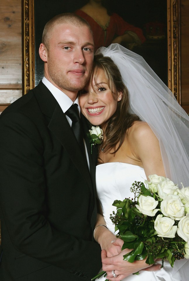 Andrew 'Freddie' Flintoff married former model Rachael Wools back in 2004