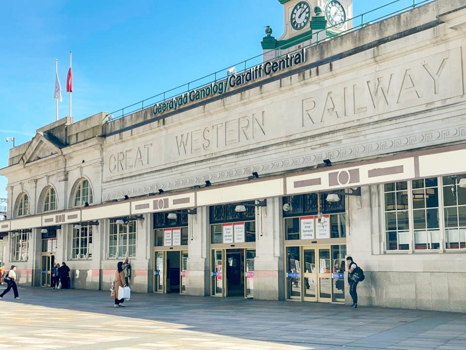 The train station where the stepfather filmed the BBC anchor