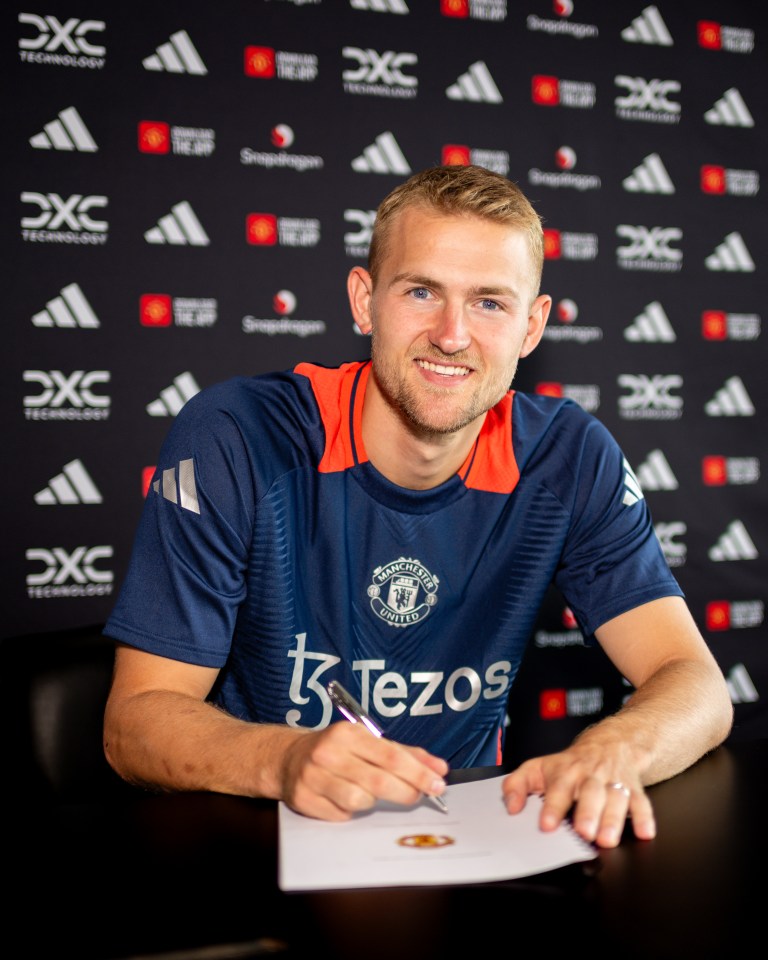 De Ligt signed for Man Utd to reunite with Erik ten Hag