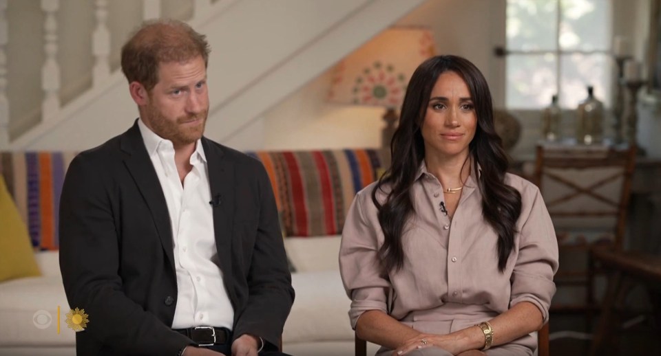 Prince Harry and Meghan Markle’s new interview on CBS may have shown how the couple have no plans to ‘mend that rift’ with the Royal family, a royal expert says