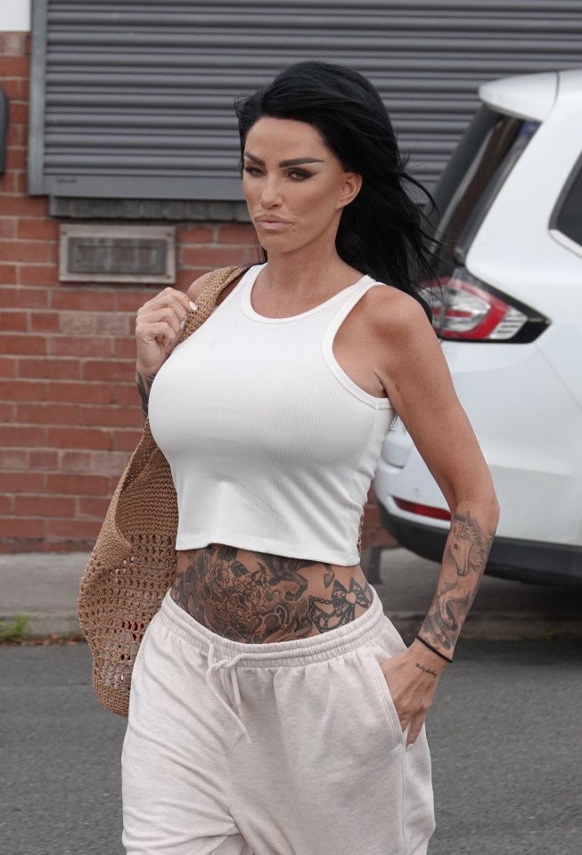 Katie Price has shown off the results of her £10k facelift