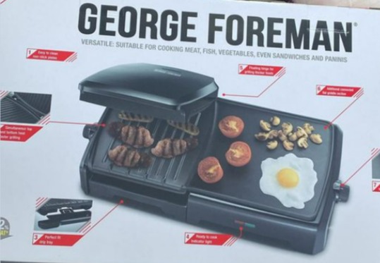 B&M has reduced the price of George Foreman cookers