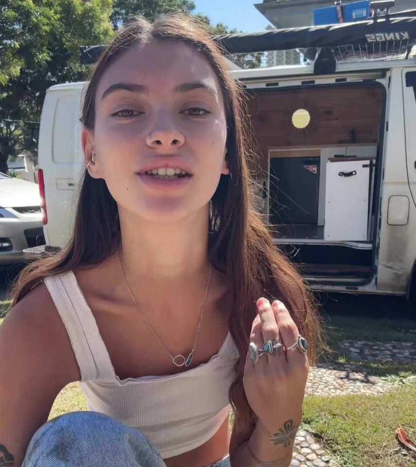 TikTok user Cass shared the realities of van life with her followers