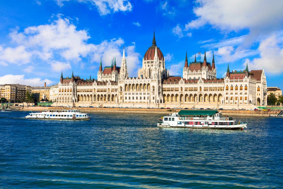 Visitors to Budapest can sail on the Danube past the city's monuments