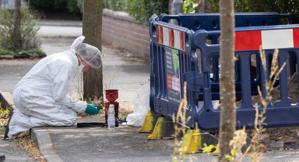 The scene in Chorlton