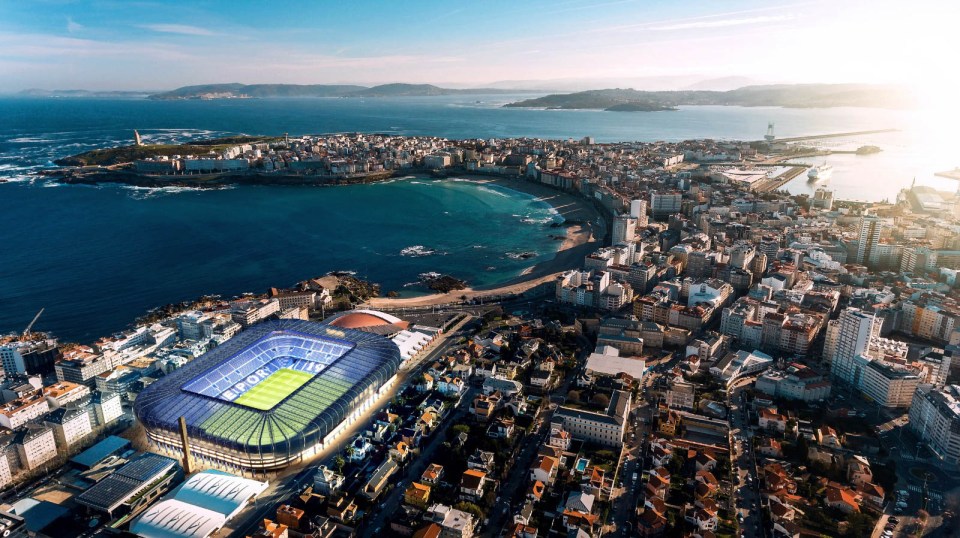 The Estadio Riazor is set to be renovated for the World Cup