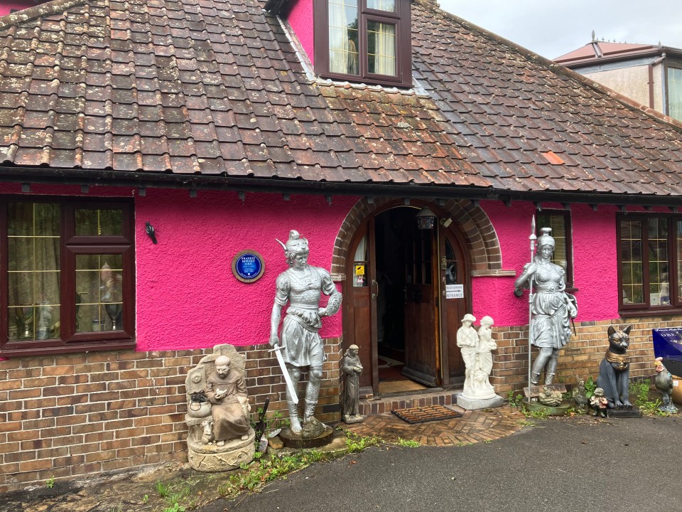 The home in Somerset proudly displays the blue plaque for former resident Frankie Howerd