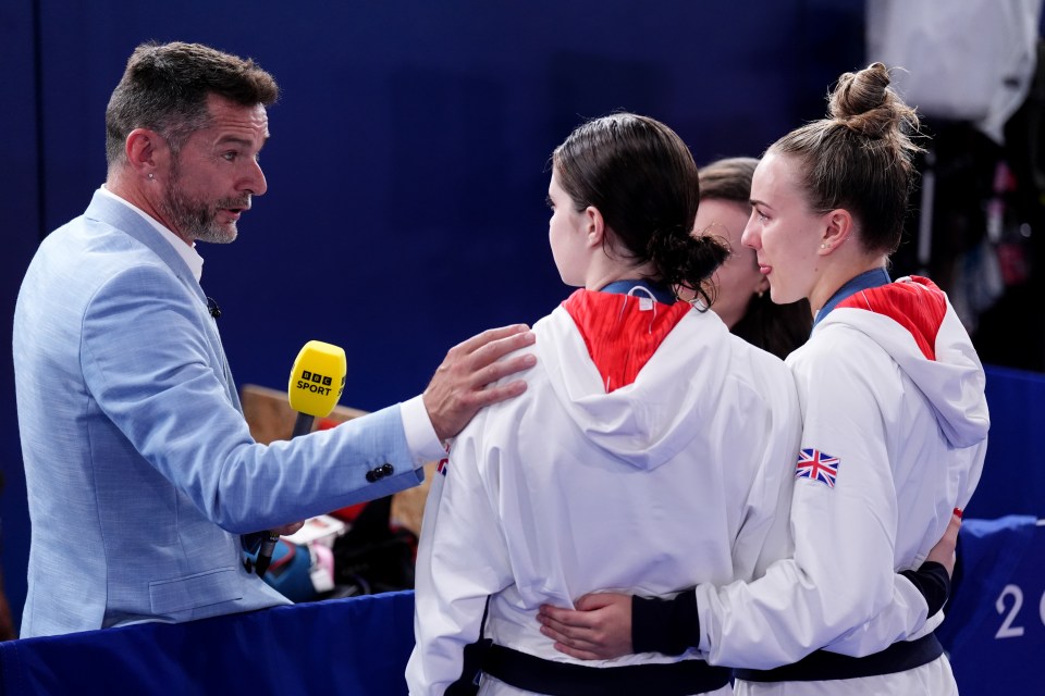 The TV star even got the chance to interview his daughter after she won bronze