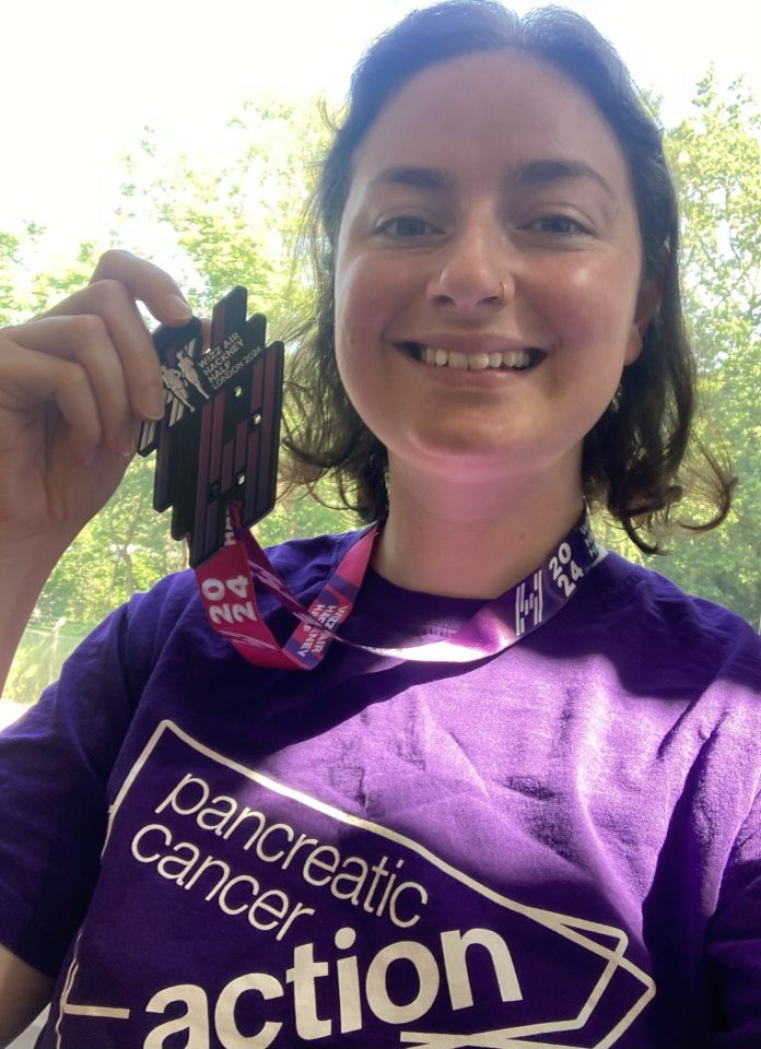 Lucinda has since run the 2024 Hackney Half Marathon in east London to raise vital funds for Pancreatic Cancer Action